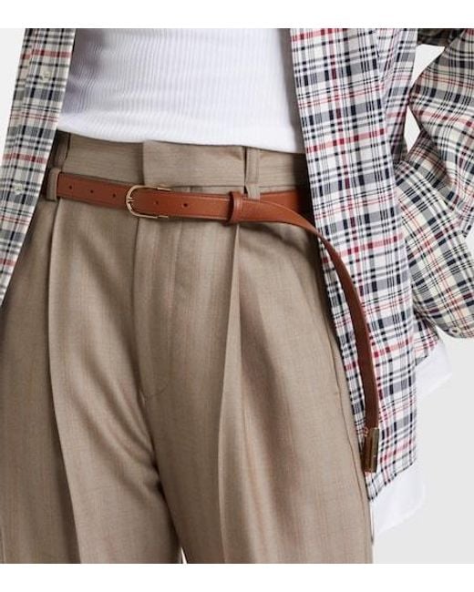 Victoria Beckham Brown Dorian B Leather Belt