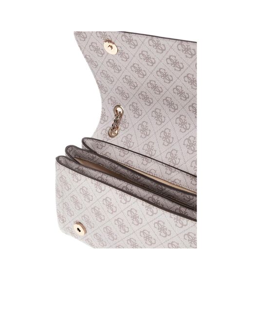 Guess Gray Noelle 4G Logo Crossbody