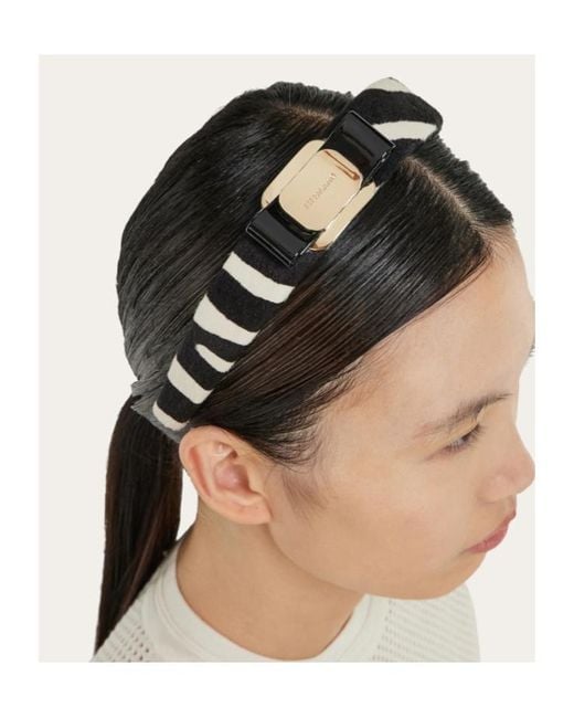Ferragamo Black Vara Bow Headband