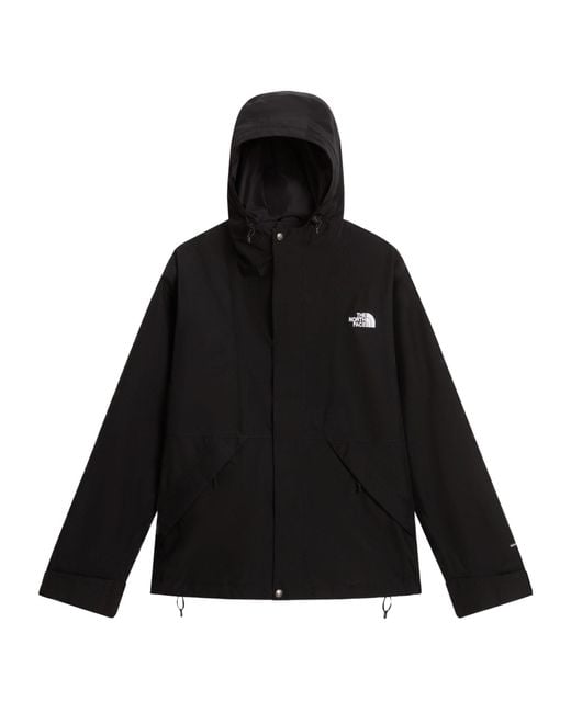 The North Face Black Hooded Waterproof Shell Jacket for men
