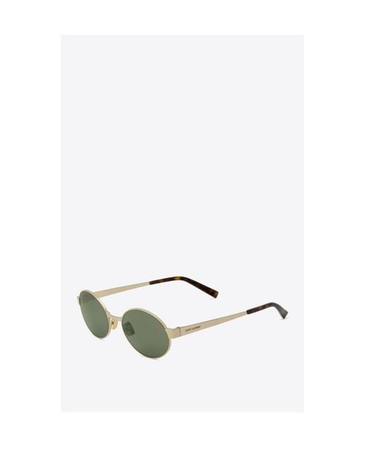 Saint Laurent Green Eyewear Sl 692 Oval Frame Sunglasses