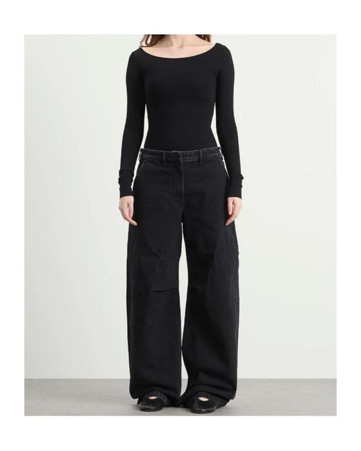 Entire studios Black Scoop Neck Bodysuit