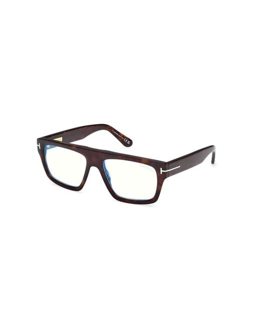 Tom Ford White Eyewear Rectangle Frame Glasses for men