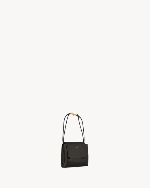 Saint Laurent Black Foulard Folding Pouch Shoulder Bag for men