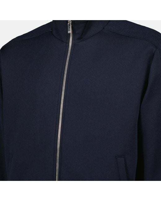 Dior Blue Homme Oblique Zip-Up Track Jacket for men