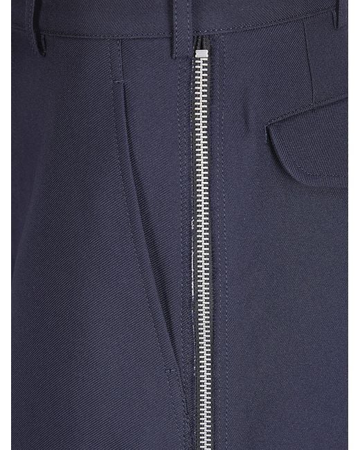 Comme des Garçons Blue Comme Des Garçons Shirt Side Zipped Shorts for men