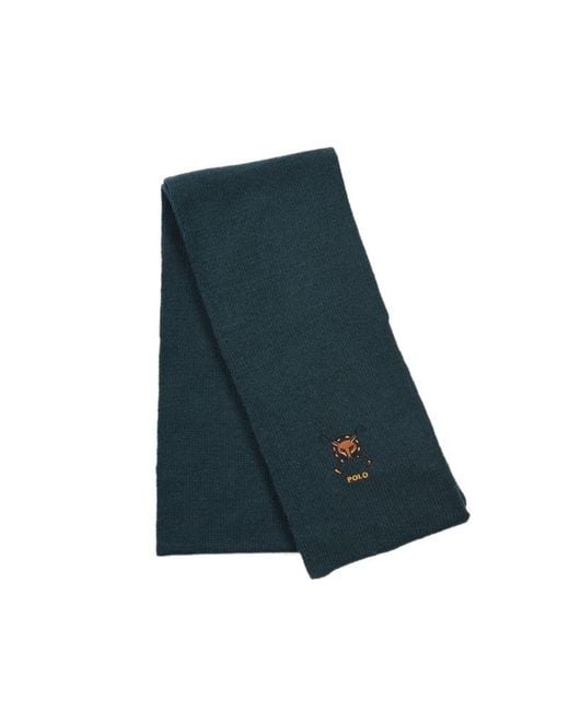 Polo Ralph Lauren Blue Knitted Scarf