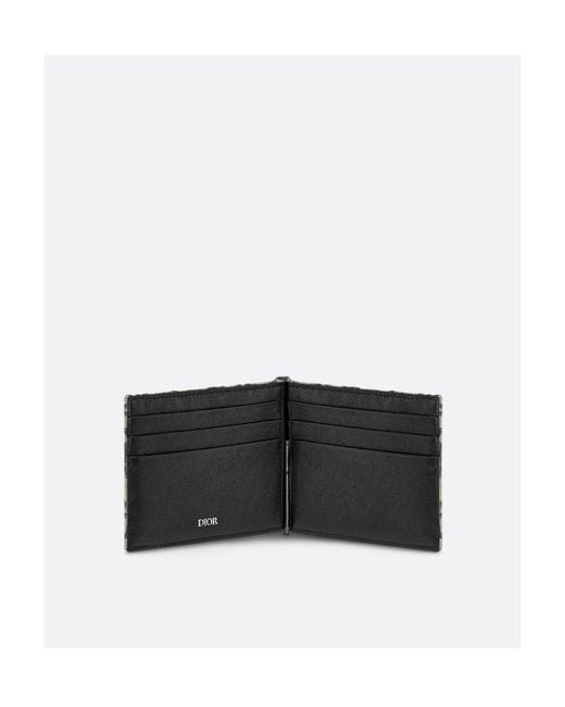 Dior Black Wallet With Bill Clip for men