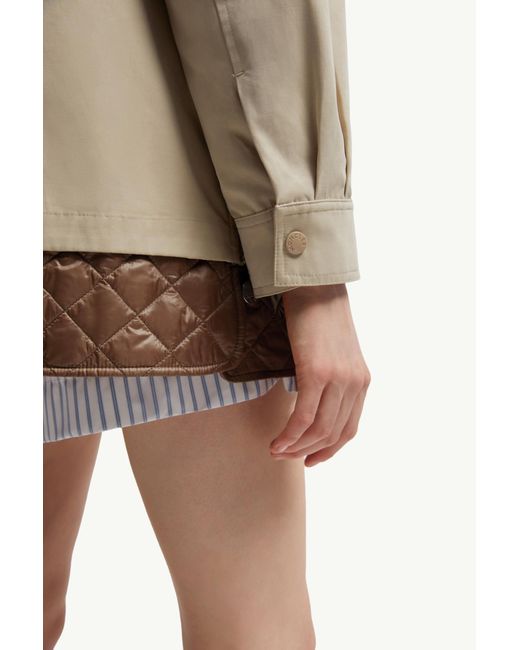 Moncler Natural Felci Padded Shirt Jacket