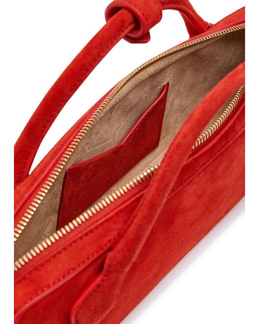 Alaïa Red Suede Clutch