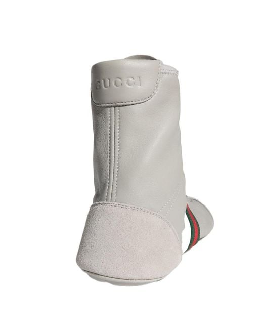 Gucci Gray Flex High-Top Sneaker
