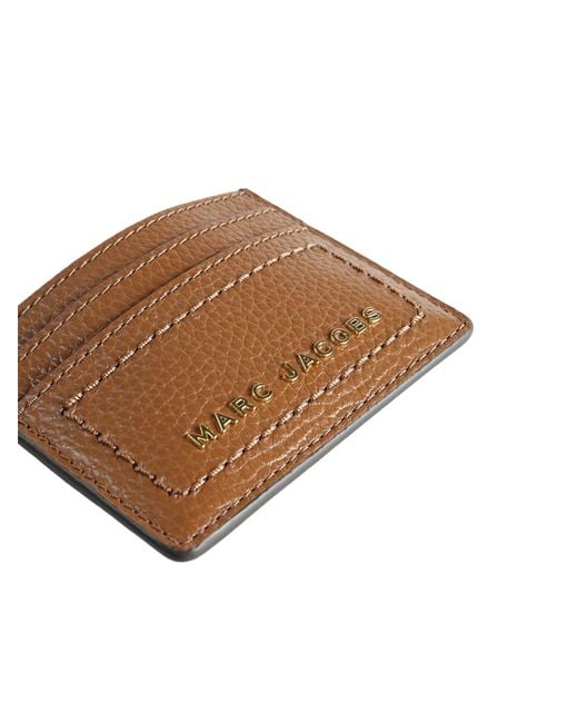 Marc Jacobs Brown Groove Slg Card Case Bag