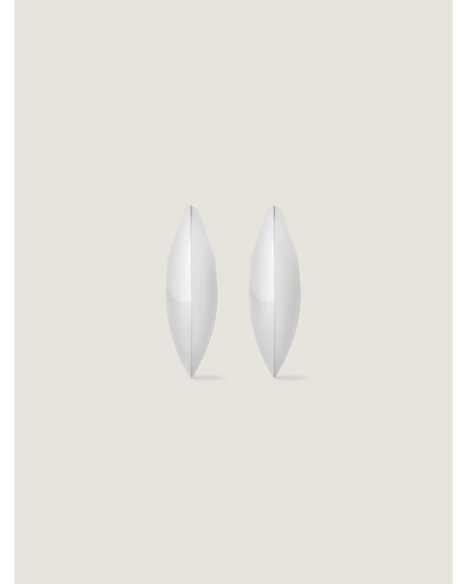 Givenchy White Cocoon Earrings