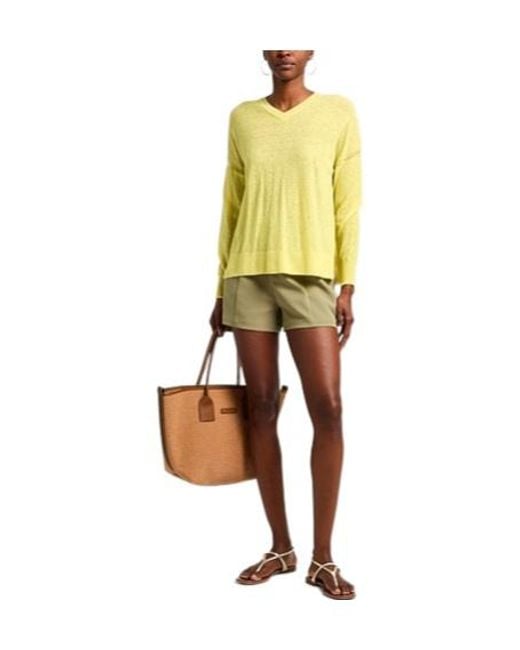 Isabel Marant Yellow Solid-Color Knitted Top
