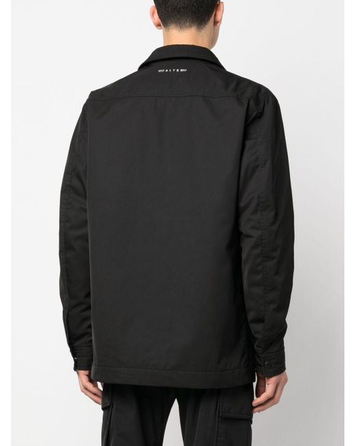 1017 ALYX 9SM Black Long-Sleeved Shirt-Style Casual Jacket for men