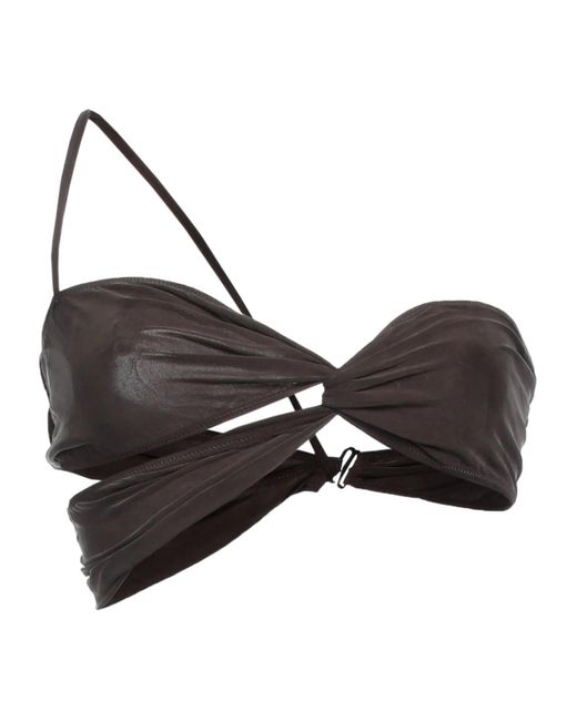 Jacquemus Black Solid Colour Bikinis