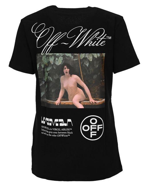 Off-White c/o Virgil Abloh Black Logo-Print Short-Sleeve T-Shirt