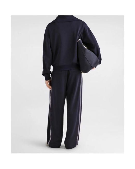 Dolce & Gabbana Blue Drawstring Sweatpants for men