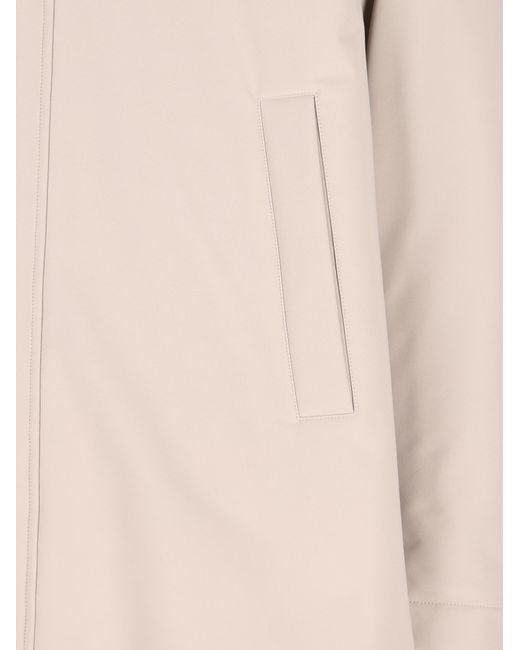 Herno Natural Long-Sleeved Coat for men