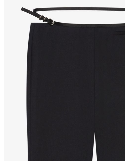 Givenchy Black Voyou Flare Tailored Pants