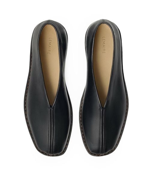 Lemaire Blue Flat Piped Slippers