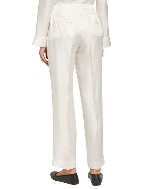 F.R.S For Restless Sleepers White Elastic Waist Casual Pants