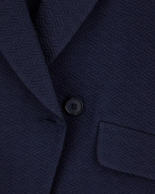 Emporio Armani Blue Long-Sleeve Blazer