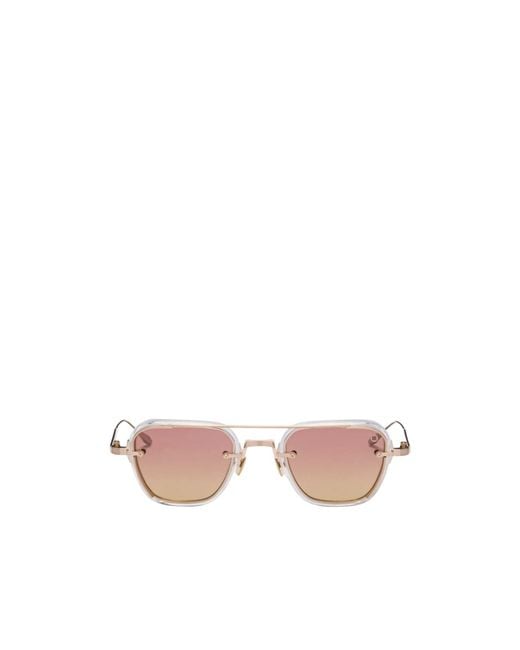 Akoni Pink Jura Pilot-Frame Sunglasses for men