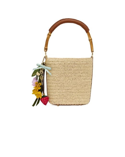 Self-Portrait White Charm Bucket Bag