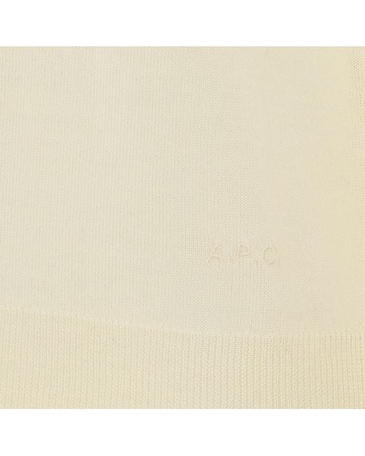 A.P.C. White Maisa Button-Up Cardigan