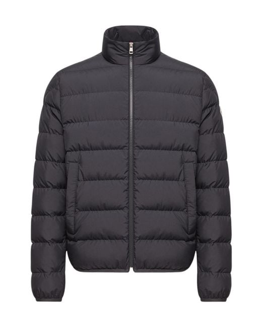 Moncler Gray Baudinet Stand-Collar Puffer Jacket for men