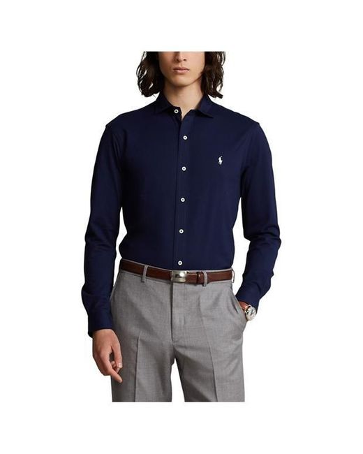 Polo Ralph Lauren Blue Long Sleeve Button-Down Shirt for men