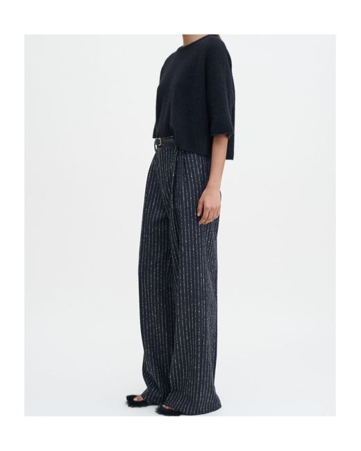 Filippa K Blue Crewneck Short-Sleeve Knitwear