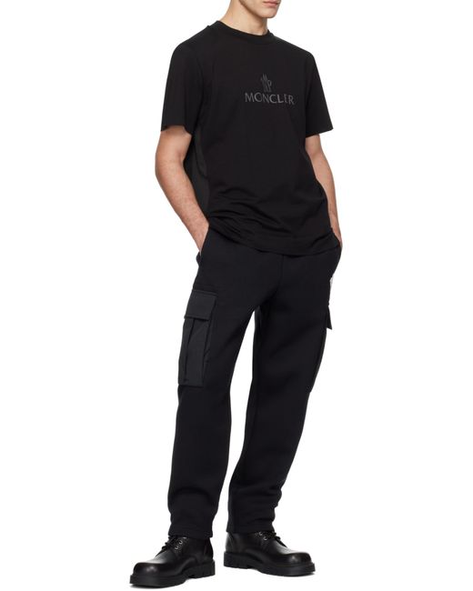 Moncler Black Logo T-Shirt for men