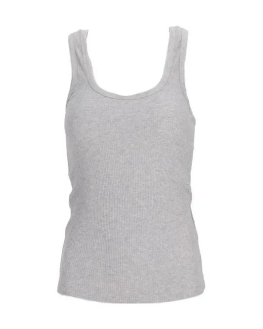 Isabel Marant Gray Thea Ribbed Tank Top