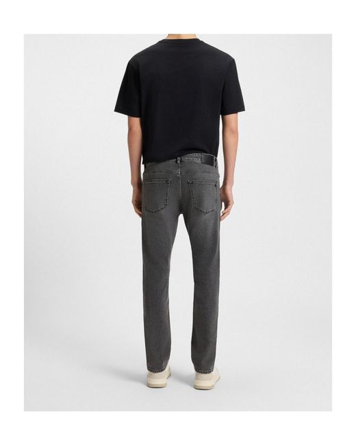 Boss Gray Boss Logo Patch Skinny Jeans for men