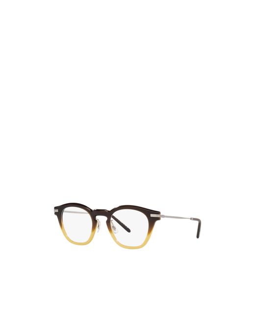 Oliver Peoples White Gradient-Effect Round-Frame Glasses for men