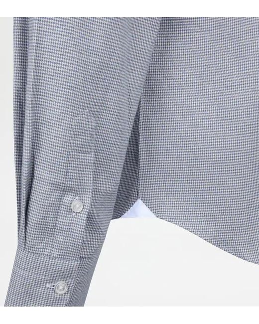 Tod's Blue Long-Sleeved Shirt for men