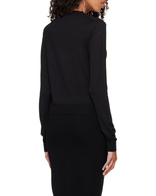 Vivienne Westwood Black Orb Embroidered Knit Jumper