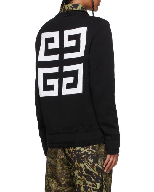 Givenchy Black 4G Knitted Jumper for men