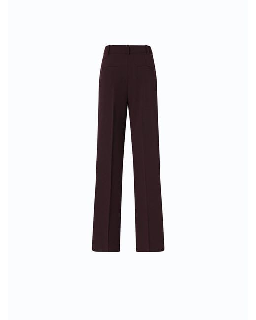 Pinko Purple Plain-Coloured Palazzo Trousers