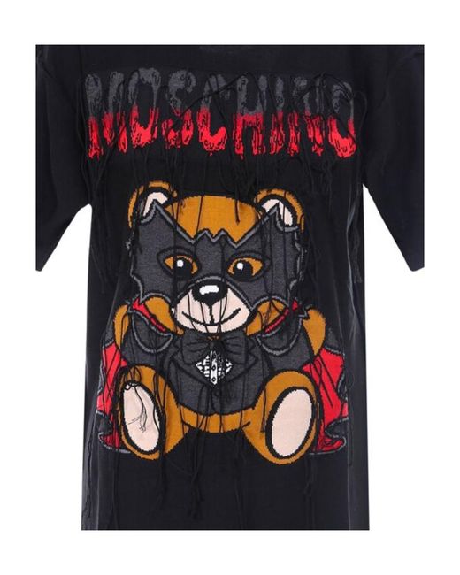 Moschino Blue Teddy Bear T-Shirt Dress