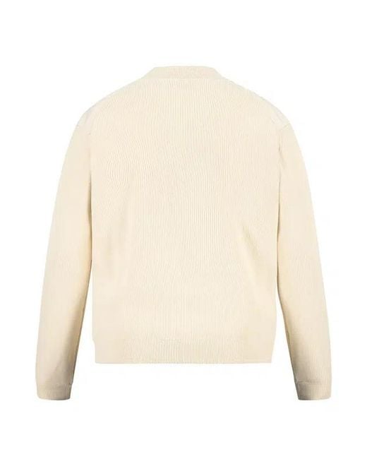 Boss Natural Knitted-Sleeve Bomber Jacket for men