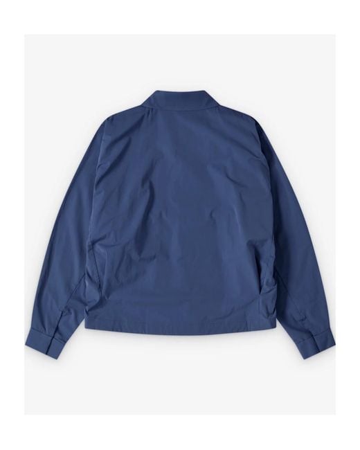 Kiko Kostadinov Blue Point-Collar Casual Jacket for men