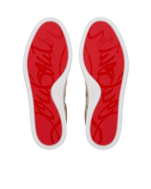 Christian Louboutin Brown Chambeli Low-Top Sneakers for men