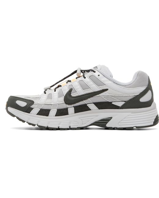 Nike Gray P-6000 Lace-Up Sneakers for men