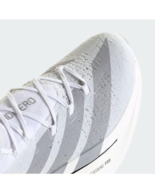 Adidas Originals White Adizero Prime X3 Strung Sneakers for men