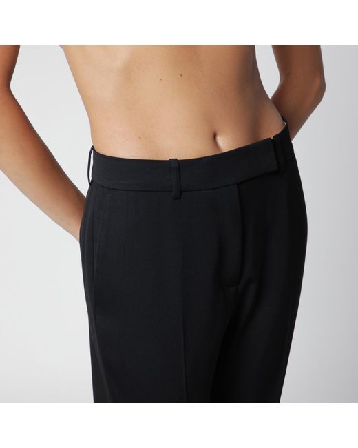 Rohe Black Casual Pants With Belt Loops