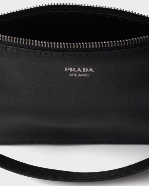 Prada Black Zipper Clutch for men