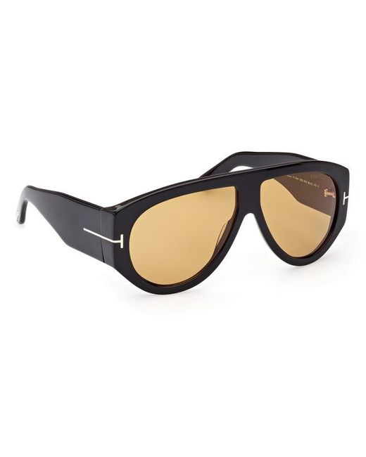 Tom Ford Metallic Logo Sunglasses for men